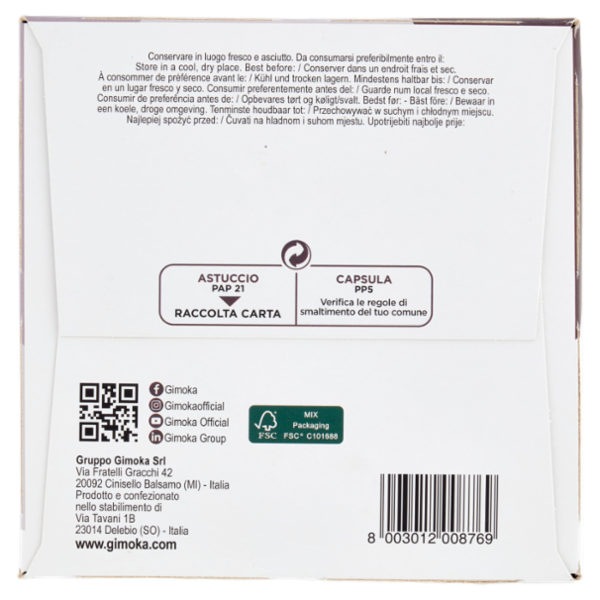 Gimoka Cortado Compatibile Nescafè* Dolce Gusto* 30 Capsule 189 g