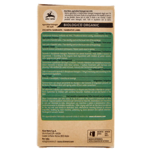 alce nero Riso Carnaroli 500 g