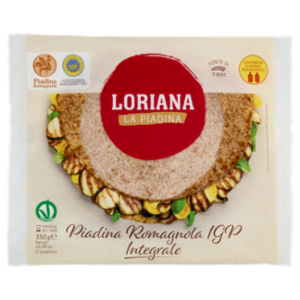 Loriana Piadina Romagnola IGP Integrale 3 Piadine 350 g