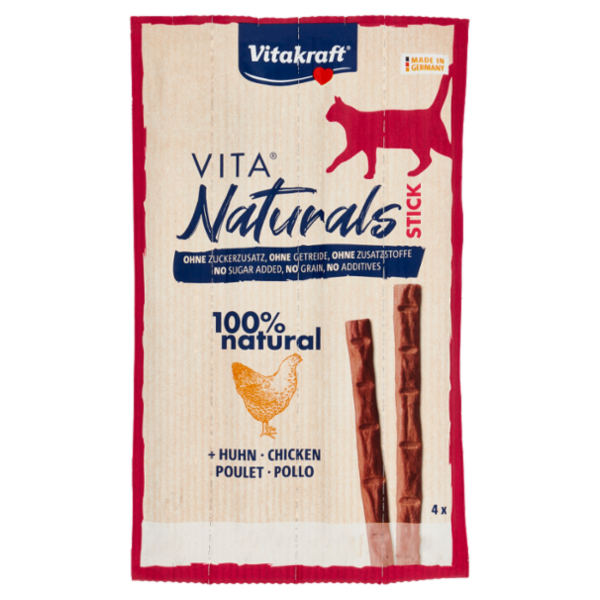 Vitakraft Vita Naturals Stick + Pollo 4 x 5 g