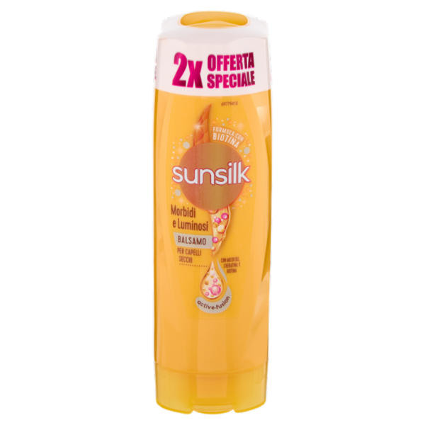 sunsilk Morbidi e Luminosi Balsamo per Capelli Secchi 2 x 200 ml