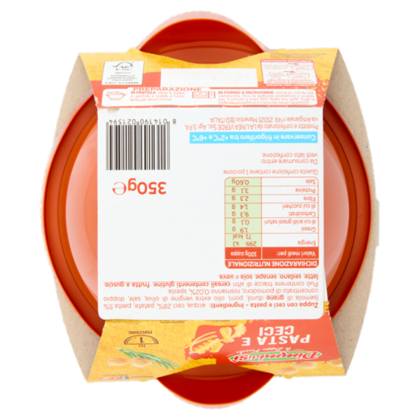 DimmidiSì le Zuppe Fresche Pasta e Ceci 350 g