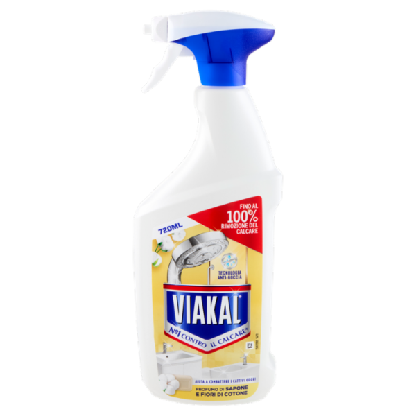 Viakal Profumo di Sapone e Fiori di Cotone 720 ML