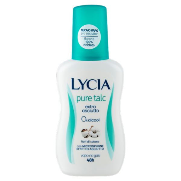 Lycia pure talc Deodorante Vapo fiori di cotone 75 ml