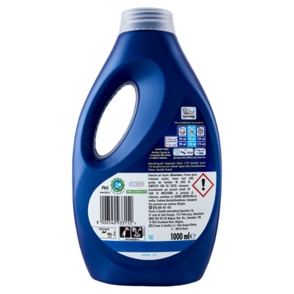 Dash Power Detersivo Liquido Lavatrice, Azione Extra-Igienizzante Colorati, 20 Lavaggi 1000 ml