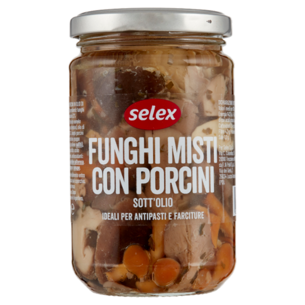 Selex Funghi Misti con Porcini in Olio di Semi di Girasole 280 g