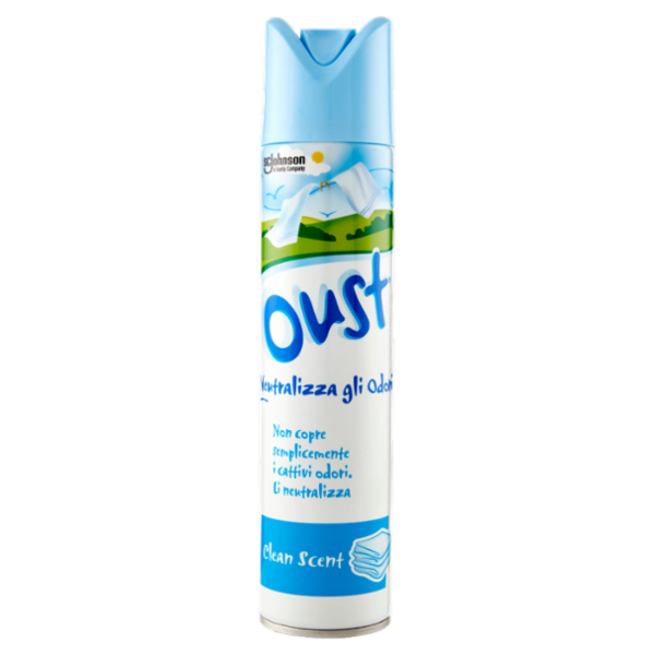 Oust Spray Fragranza Fresco Pulito, 300ml