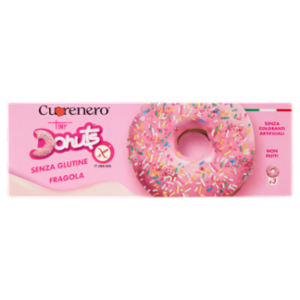 Cuorenero Tiny Donuts Senza Glutine Fragola 3 x 37 g