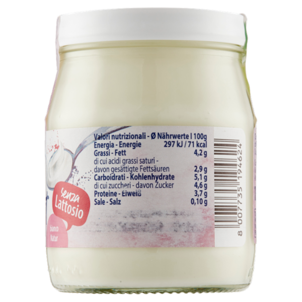Sterzing Vipiteno bio yogurt da latte fieno bianco senza Lattosio 150 g