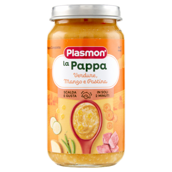 Plasmon la Pappa Verdure, Manzo e Pastina 200 g