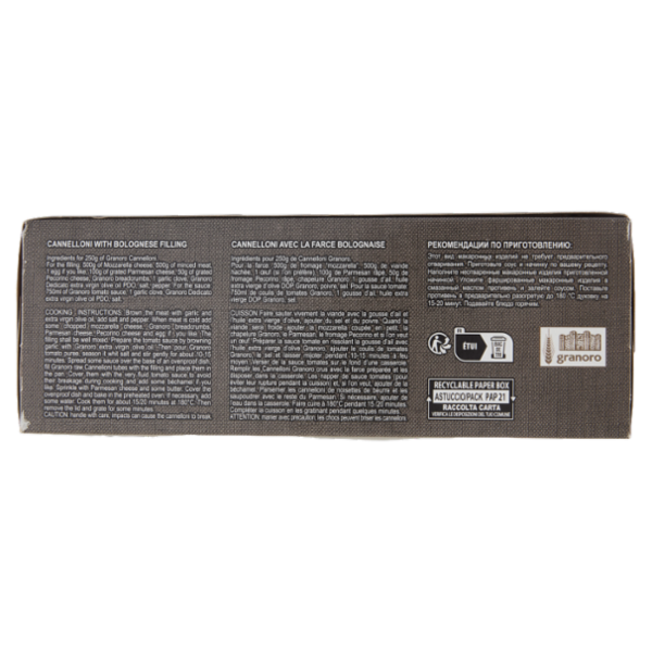 granoro n. 76 cannelloni di semola 250 g