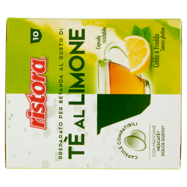 ristora Tè al Limone Capsule Compatibili con Macchine Nescafè Dolce Gusto 10 x 12 g