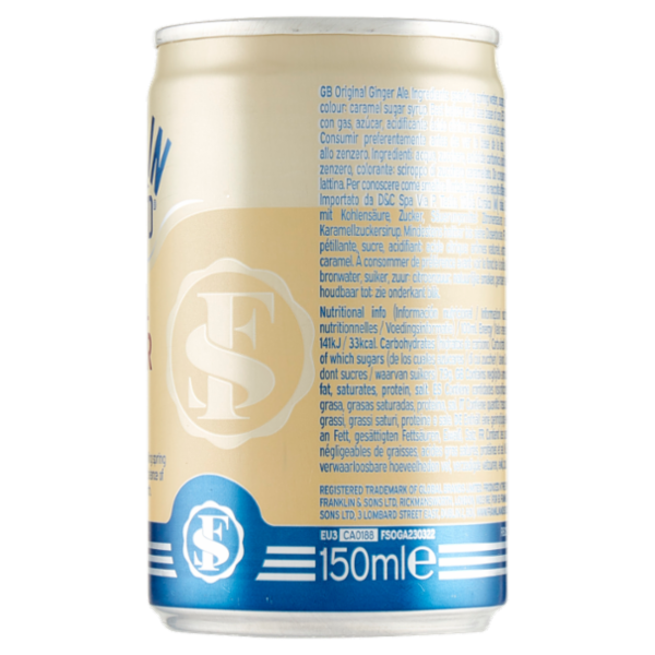 Franklin & Sons Ltd Original Ginger Ale 150 ml
