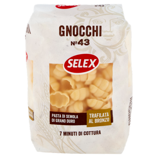 Selex Pasta di Semola Trafilata al Bronzo Gnocchi 500 g