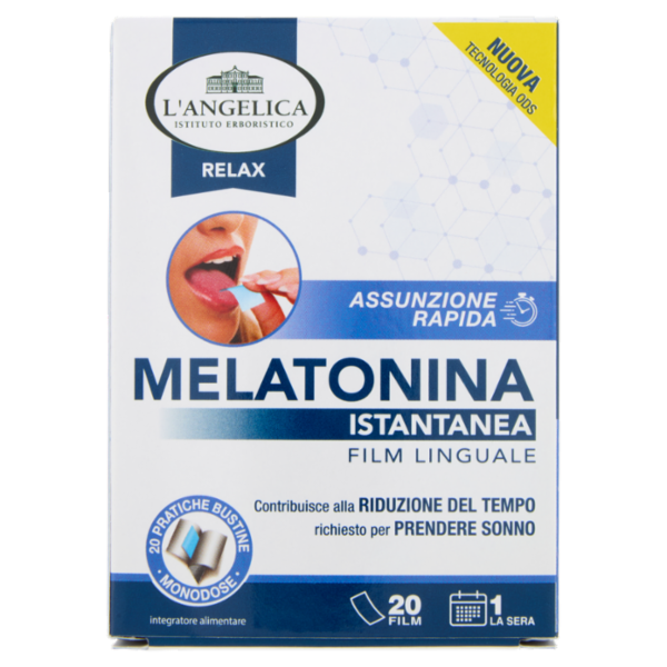 L'Angelica Relax Melatonina Istantanea 20 Film Linguale 1,2 g