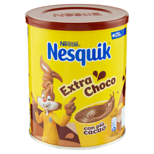 NESQUIK Extra Choco Preparato Solubile per Bevanda con Cacao Magro barattolo 390 g