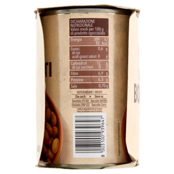 Selex Fagioli Borlotti Lessati 3x400 g