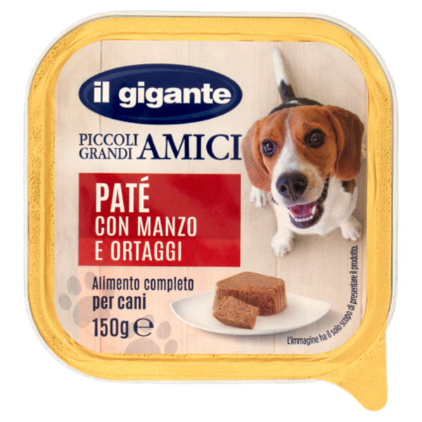 IL GIGANTE Piccoli Grandi Amici Paté con Manzo e Ortaggi 150 g
