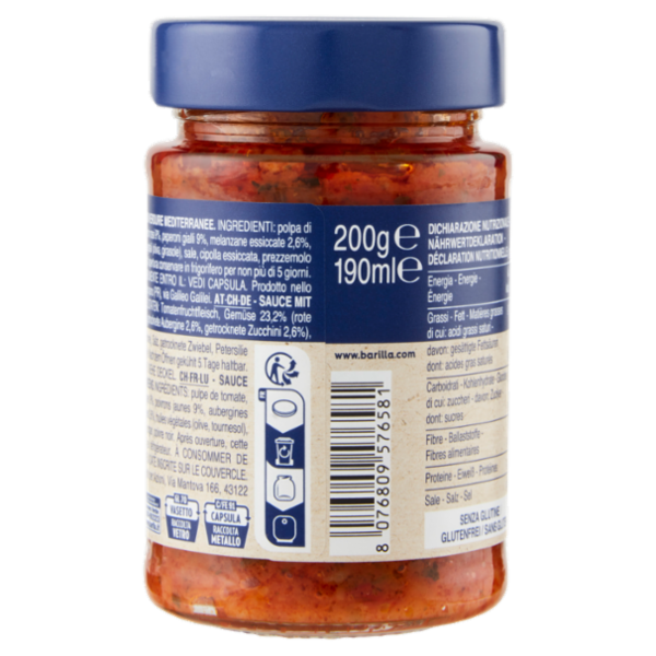 Barilla Pesto Rustico Mediterraneo Pasta e Bruschetta 200 g