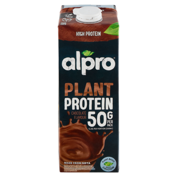 ALPRO Protein 50g Bevanda Vegetale Proteica alla Soia, Senza Lattosio, Gusto Cioccolato, 1l