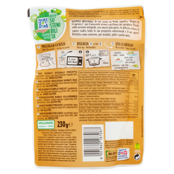 Riso Scotti Basmati Integrale 230 g