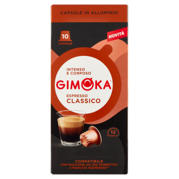 Gimoka Espresso Classico Compatibile Nespresso* 10 Capsule 55 g