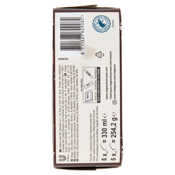 Magnum mini Classic Almond White Chocolate 6 Gelati 254,2 g