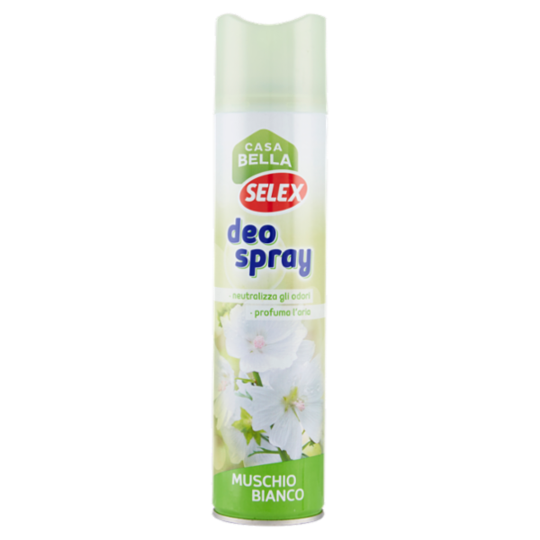 Selex Casa Bella Deodorante per Ambienti Spray Muschio Bianco 2 in 1 300 ml