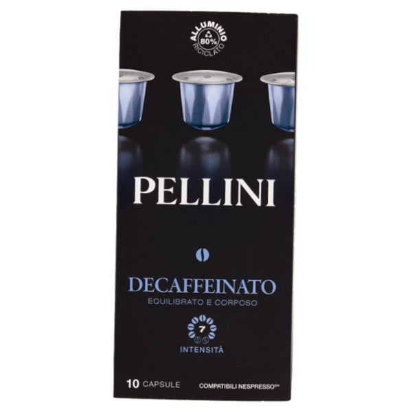 Pellini Decaffeinato Compatibili Nespresso* 10 Capsule 55 g