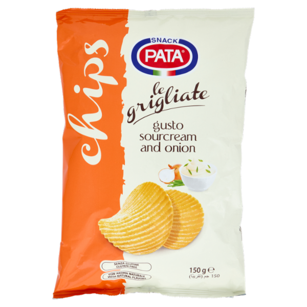 Pata chips le grigliate gusto sour cream and onion 150 g
