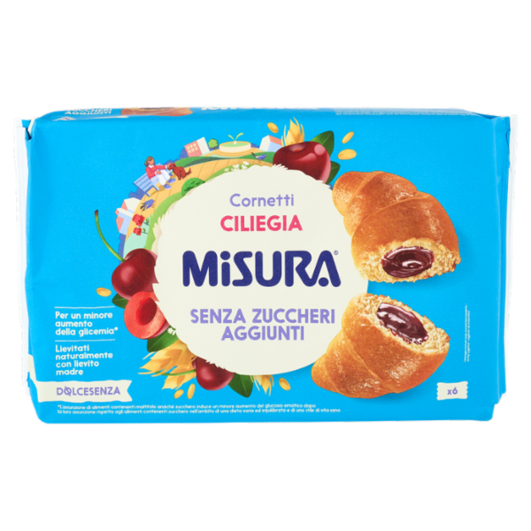 Misura Dolcesenza 6 Cornetti Ciliegia 298 g
