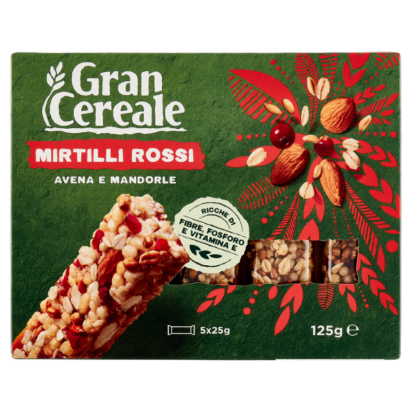 Grancereale Barrette cereali mirtilli rossi 125g