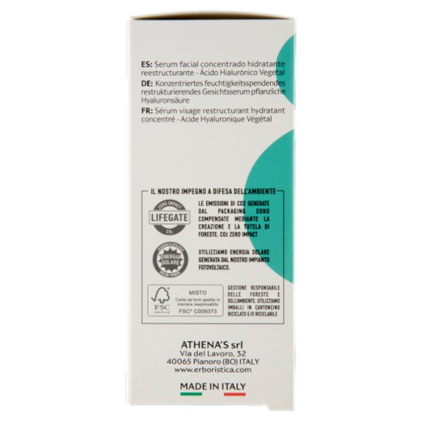 l'Erboristica antietà globale Siero Viso Concentrato Superidratante Ristrutturante 30 ml