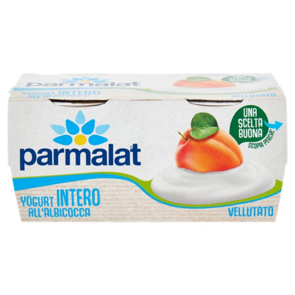 parmalat Yogurt Intero all'Albicocca Vellutato 2 x 125 g