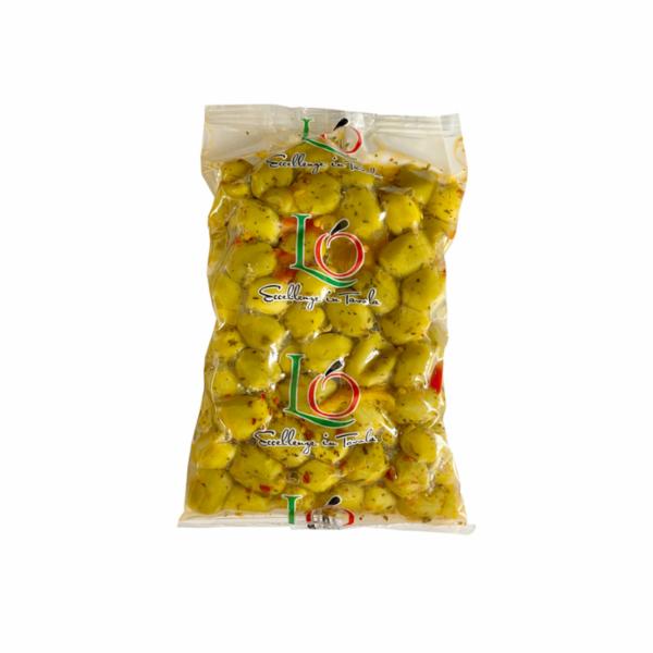 Lucarelli Olive Verdi Denocciolate Piccanti con Peperoni 400 g