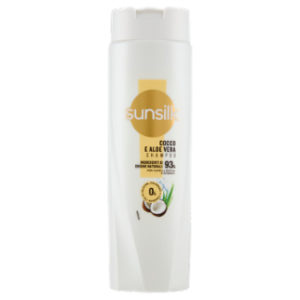 Sunsilk Shampoo Cocco e Aloe Vera Per Capelli Secchi e Sfibrati 250 ML
