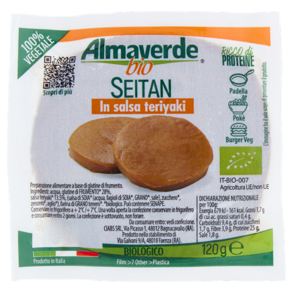 Almaverde bio Seitan in salsa teriyaki 120 g