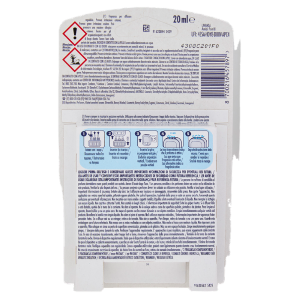 Ambi Pur Profumatore per Ambienti Elettrico Ricarica 3Volution, Lavanda 20 ml