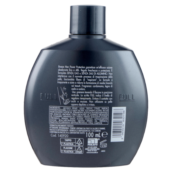 Breeze Men Power Protection Deodorante Profumato 100 mL