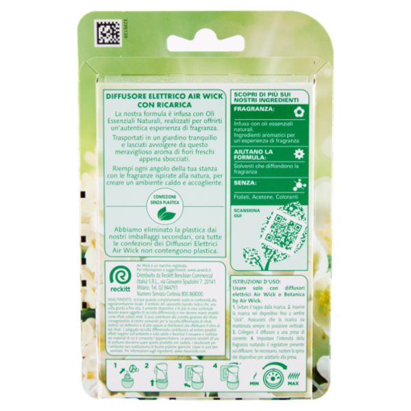 Air Wick Diffusore Elettrico Fresia e Gelsomino Profumatore per Ambienti 19 ml