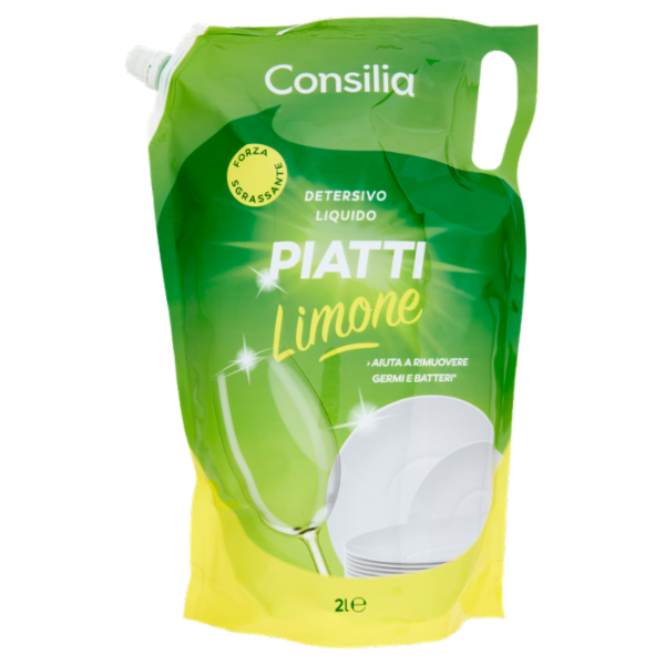 Consilia Detersivo per Stoviglie Limone Ricarica 2 L