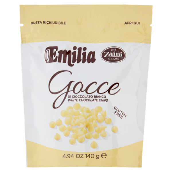 Zàini Emilia Gocce di Cioccolato Bianco 140 g