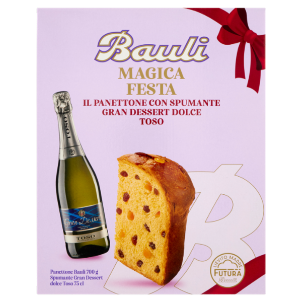 Bauli Magica Festa Panettone Bauli 700 g + Spumante Cuvée dolce Sant'Orsola 75 cl