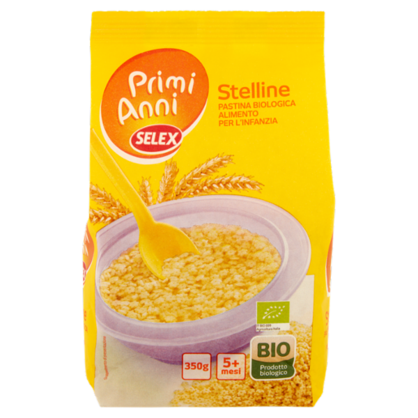 Selex Primi Anni Pastina per l'Infanzia Stelline Biologica 350 g