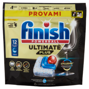 Finish Ultimate Plus Fresh Pastiglie Lavastoviglie 12 Lavaggi 146,4 g