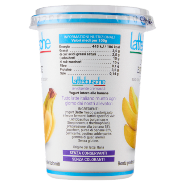 lattebusche yogurt Banane 500 g