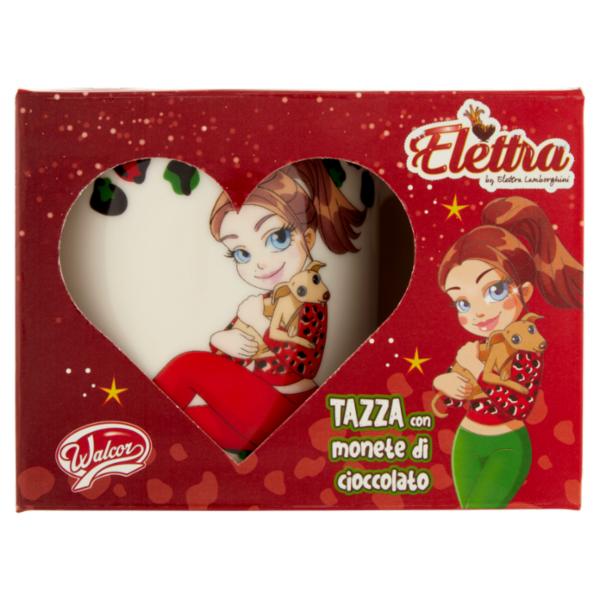 Walcor Tazza con monete di cioccolato Elettra by Elettra Lamborghini 45 g