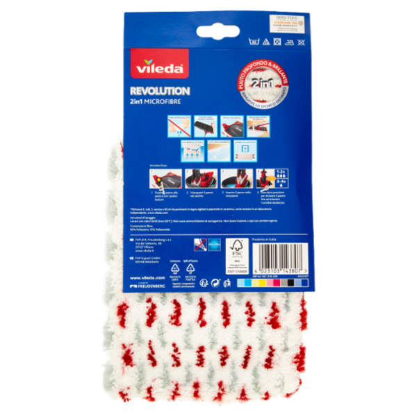 Vileda Revolution 2in1 Microfibre Ricambio 1pz