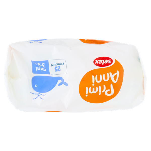 Selex Primi Anni Pannolini per Bambini Mini 3-6 kg 25 pezzi