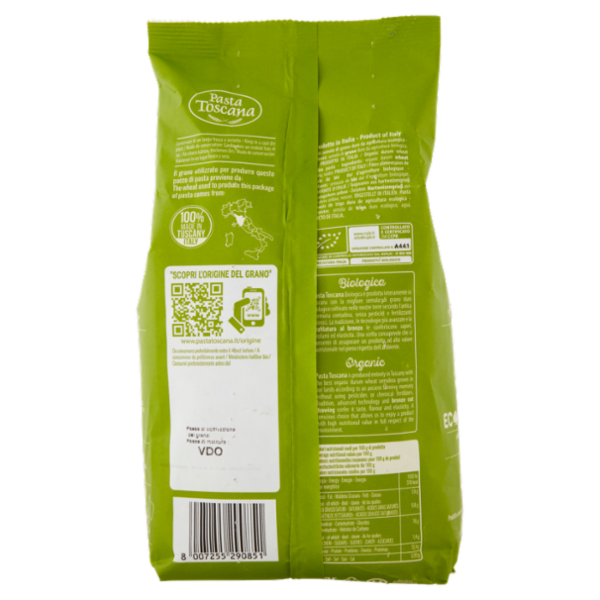 Pasta Toscana 100% Biologico Toscano Fusilli 85 500 g
